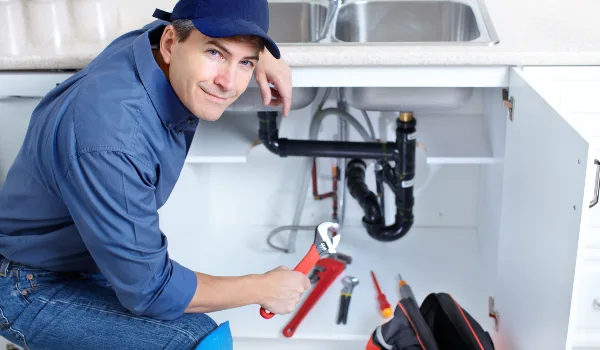 a plumbing technician with a tool belt from Emergency Plumber Round Rock in Round Rock, TX - Clogged Toilet Clearing a plumbing technician with a tool belt from Emergency Plumber Round Rock in Round Rock, TX - Clogged Toilet Clearing