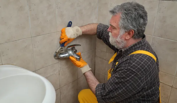 a male plumbing technician smiling at the camera from Emergency Plumber Round Rock in Round Rock, TX - Toilet replacement a male plumbing technician smiling at the camera from Emergency Plumber Round Rock in Round Rock, TX - Toilet replacement